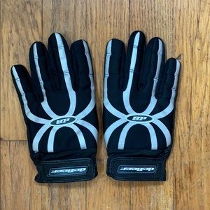 deBeer Black Lacrosse Gloves